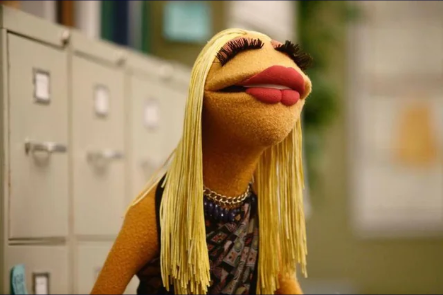 muppet with long